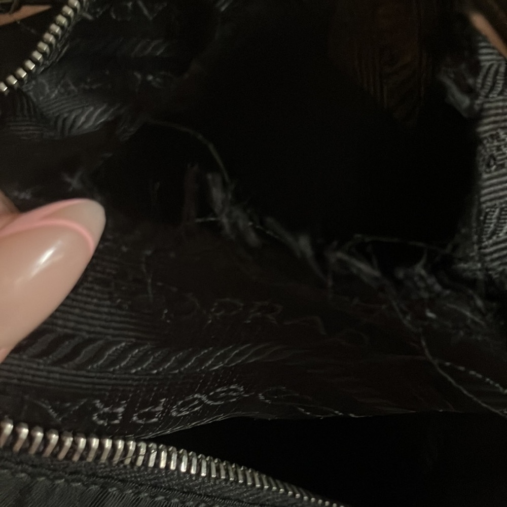 Authentic Prada Black nylon Bag inside tear - Picture 6 of 15